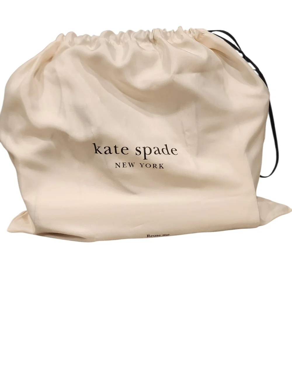 Kate Spade Cream Leather Dome Satchel with Tan Handles